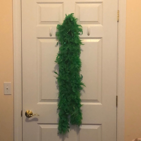 Accessories Harry Styles Irish Bright Kelly Green Feather Boa With